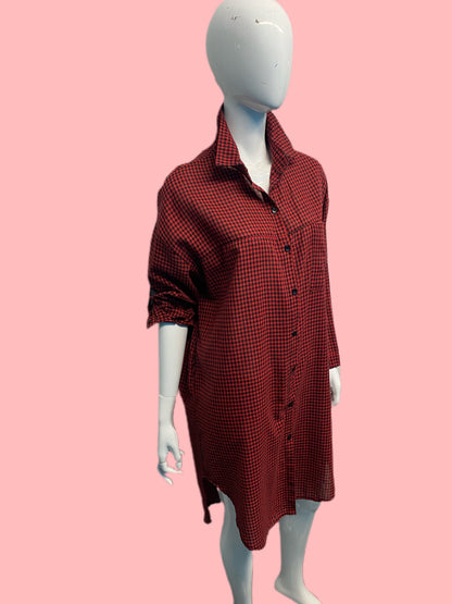 90’s Mani x Giorgio Armani Gingham Tunic Dress