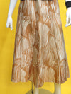 Prada Wavy Paintbrush Print Silk Satin Midi Skirt