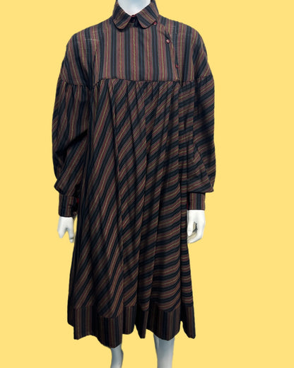 1970s Archival Kenzo Striped Tunic Dress