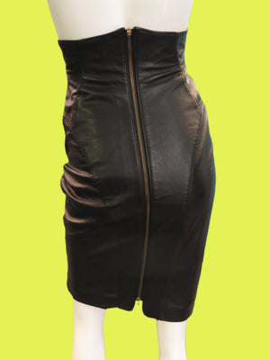 1980’s North Beach Leather High Waisted Skirt