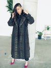 1990’s Leopard Print Drizzle x Saks Fifth Avenue Mackintosh Trench coat