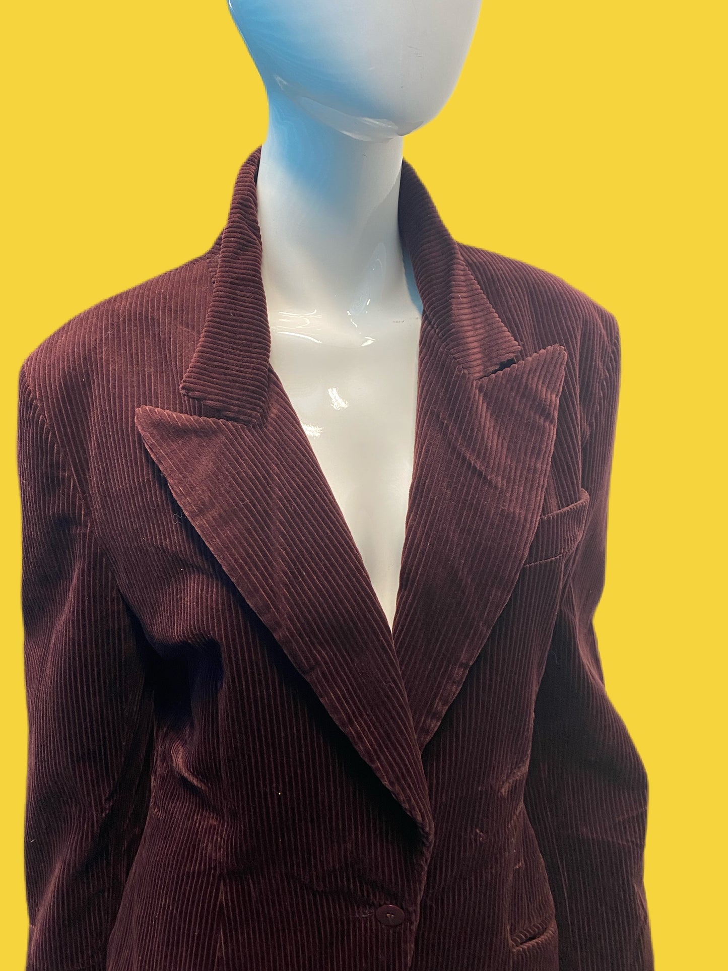 1990’s Omo Norma Kamali Bordeaux Corduroy Jacket