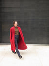 1980’s Issey Miyake Rouge Mohair Knit Duster