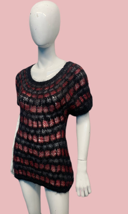 Junya Watanabe x Comme Des Garçons spiderweb Mohair Tunic Sweater