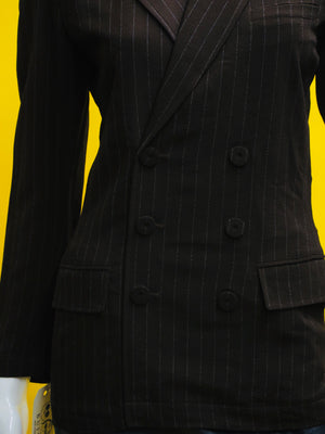 Jean Paul Gaultier Classique Pinstriped Jacket Pullover