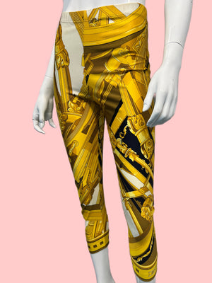 1990’s Hermes Silk Baroque Stretch Pants