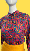 1990’s Perry Ellis Rings Print Button Down Shirt