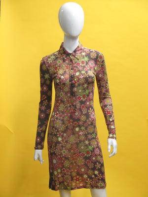 Missoni Floral Jersey Fitted Tunic Dress
