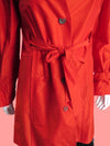 Celine Silk Cotton Belted Trench Coat