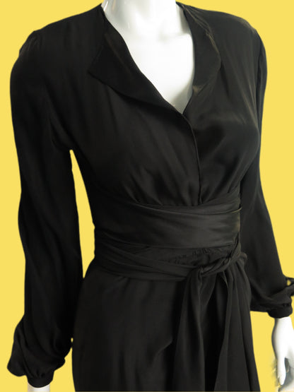 1970’s Bill Blass Silk Wrap Dress