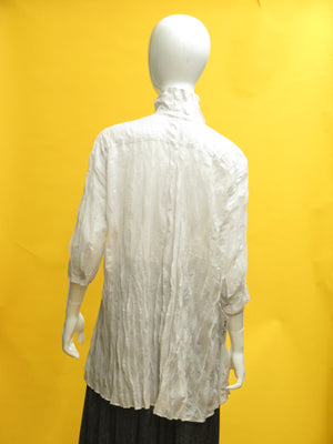 Issey Miyake Pleats Please Long Crinkle Button Down