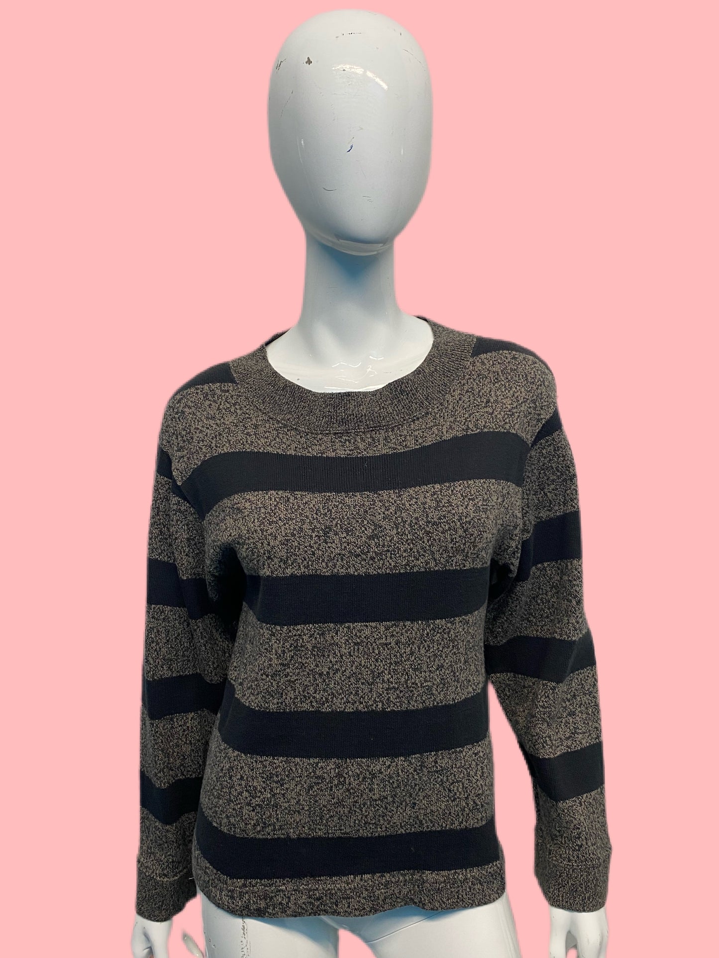 Plantation x Issey Miyake Striped Melange Pullover