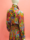 1980’s Nina Ricci Floral Blouson Dress