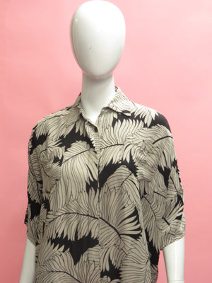 1990’s Archive Norma Kamali Palm Print Jumpsuit