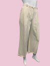 90’s Gianni Versace Couture Silk Cropped Wide Leg Pants