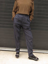 1990’s Romeo Gigli Cobalt & Black Gauzy Pinstriped High waisted trousers