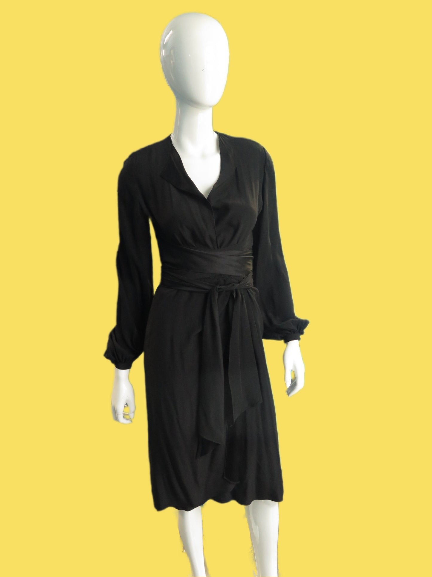 1970’s Bill Blass Silk Wrap Dress