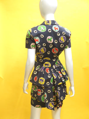 1980’s Karl Lagerfeld Safari Print Dress