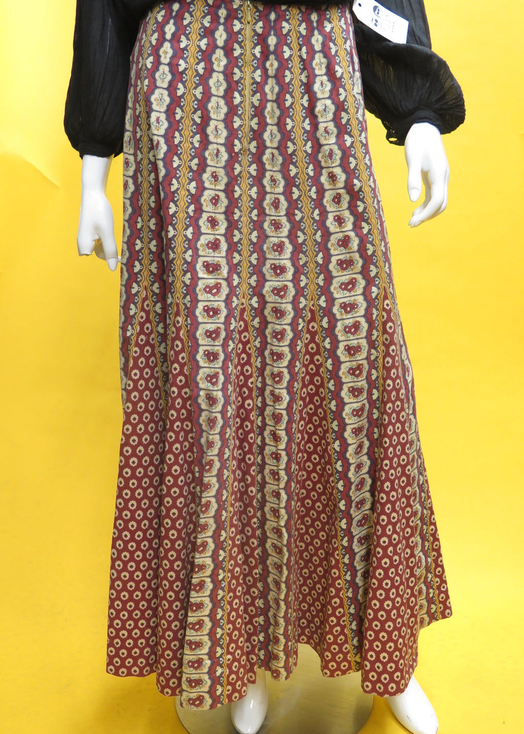 1970’s French Bohemian Maxi Skirt