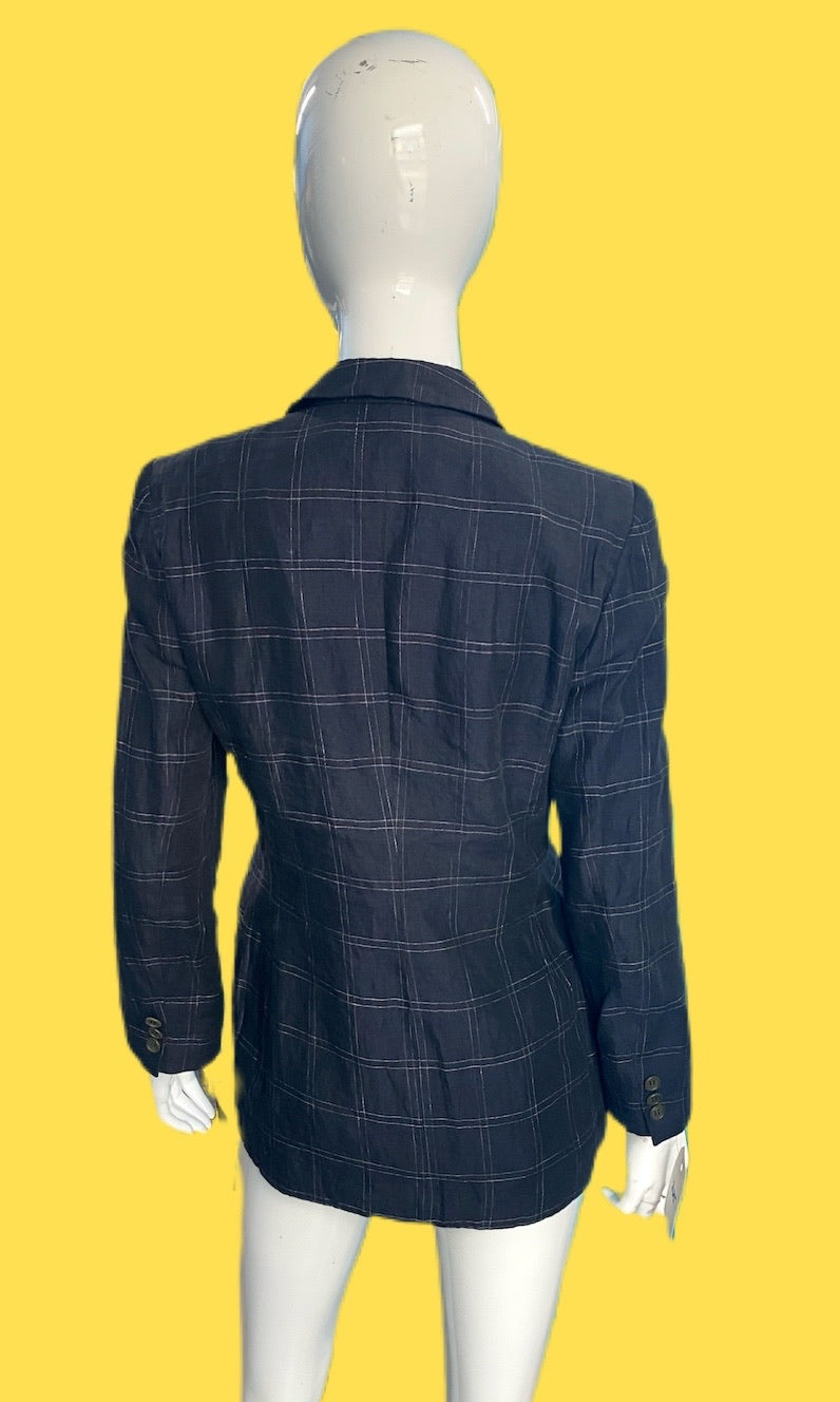 1980’s Giorgio Armani Check Linen Blazer