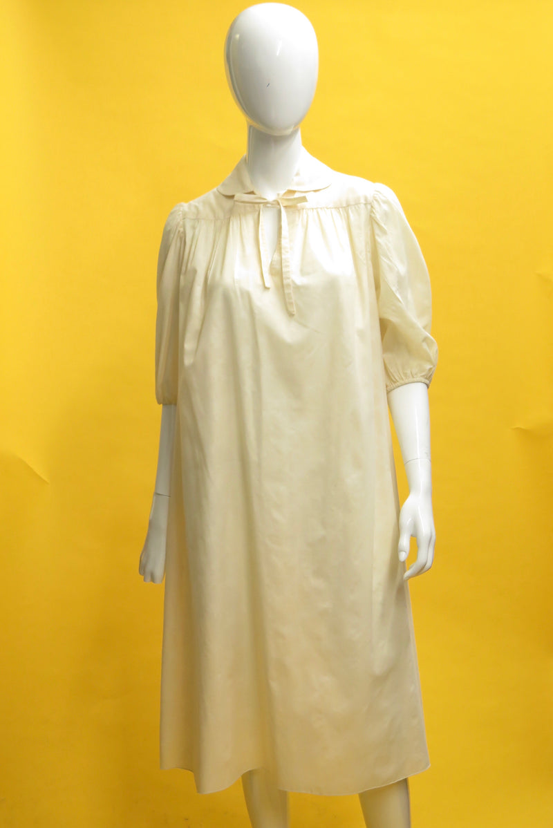 1960’s Clovis Ruffin Gauzy Jacquard Smock Dress