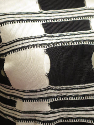 Moschino Cheap & Chic Knit Cutout Crop Top