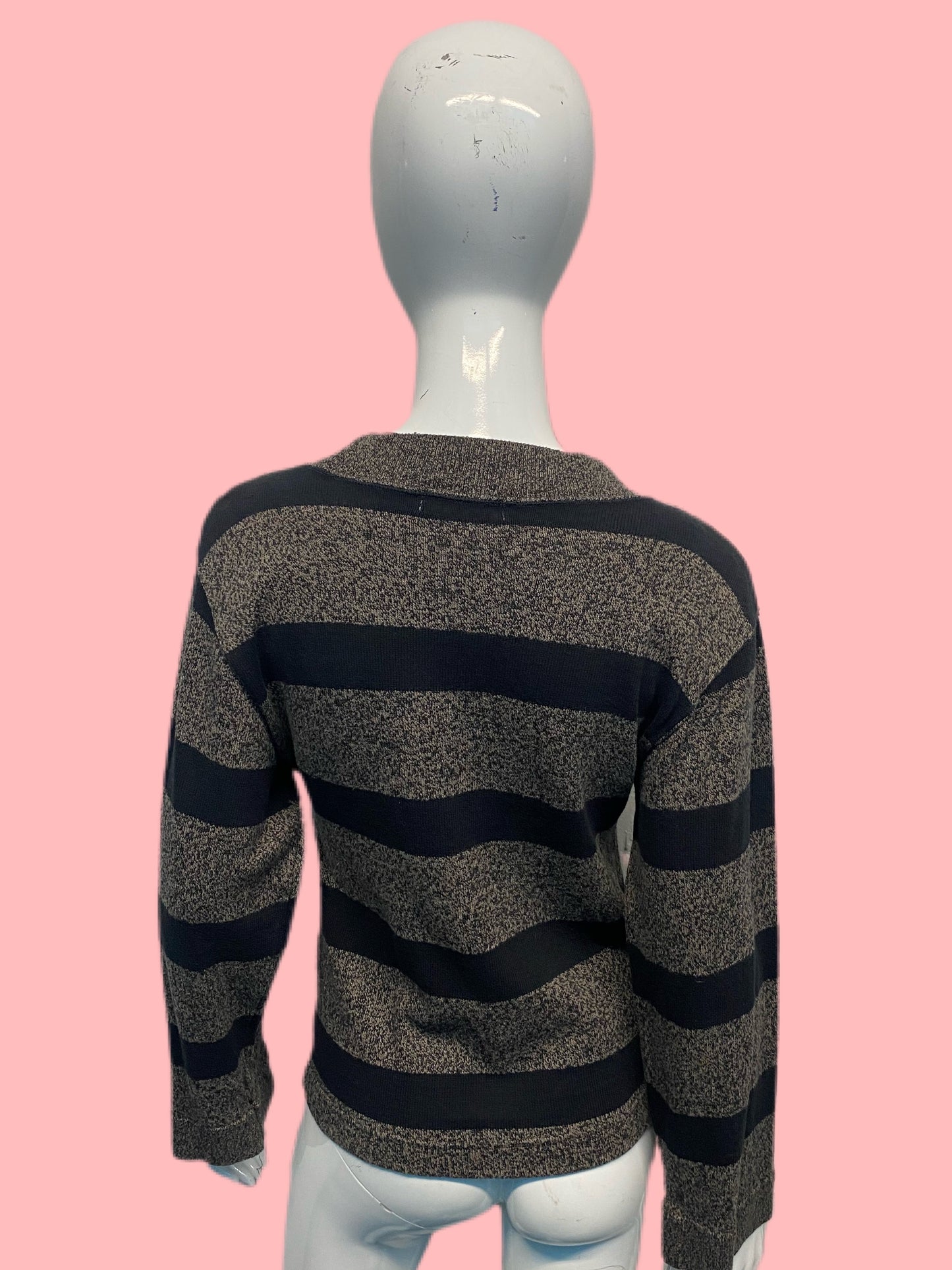 Plantation x Issey Miyake Striped Melange Pullover