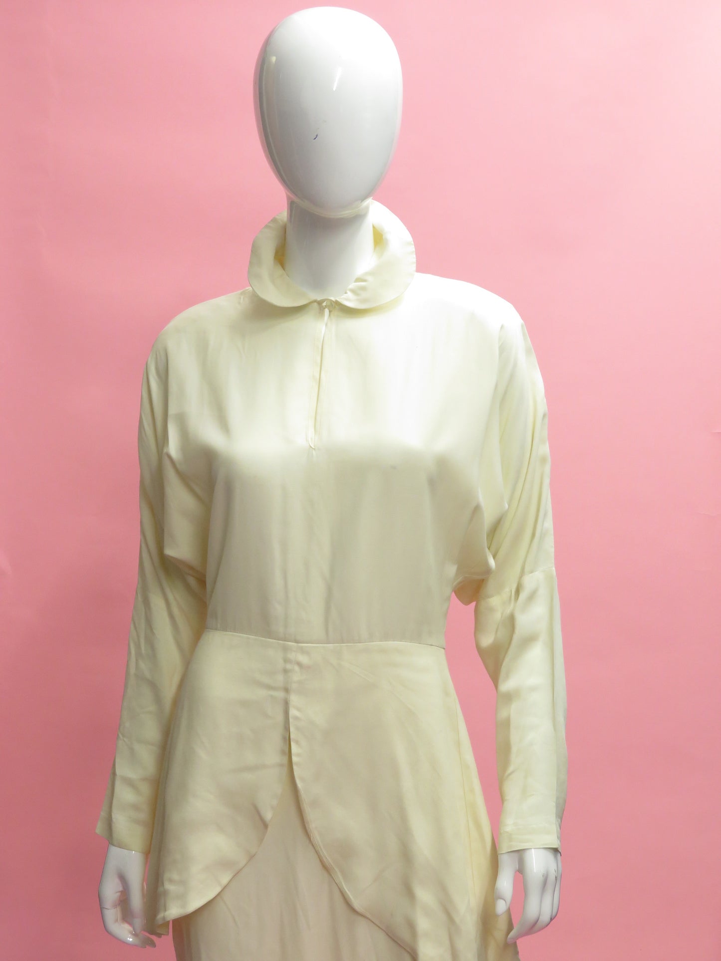 1990’s Archive Norma Kamali Dolman sleeve peplum Dress