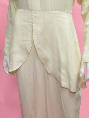 1990’s Archive Norma Kamali Dolman sleeve peplum Dress