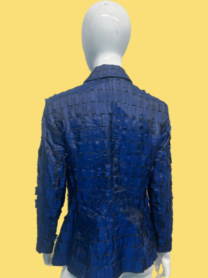 1990’s Krizia Blue Confetti Aplique Blazer