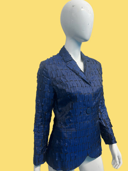 1990’s Krizia Blue Confetti Aplique Blazer