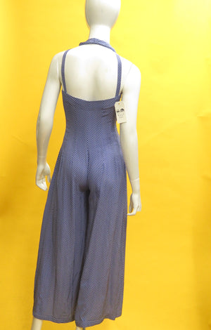 1980’s Halter Double Breasted Polka Dot Jumpsuit